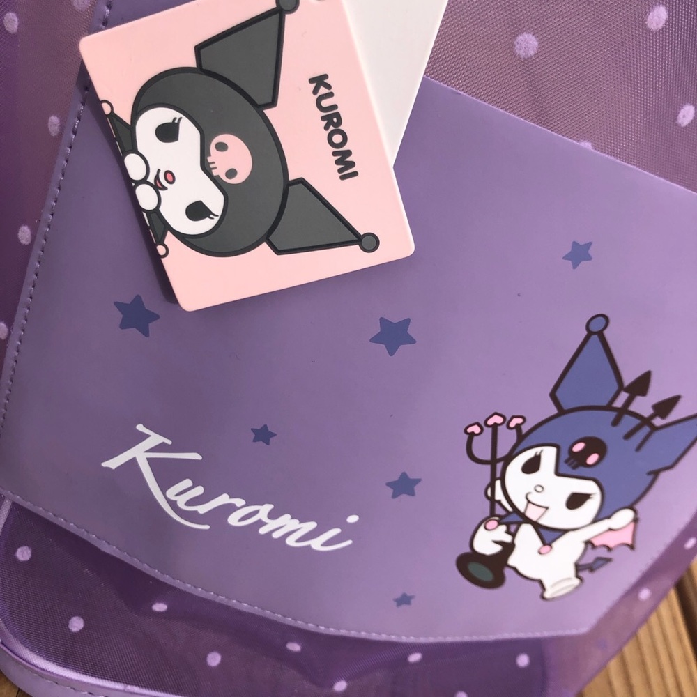 Brand new purple see-through kuromi bag